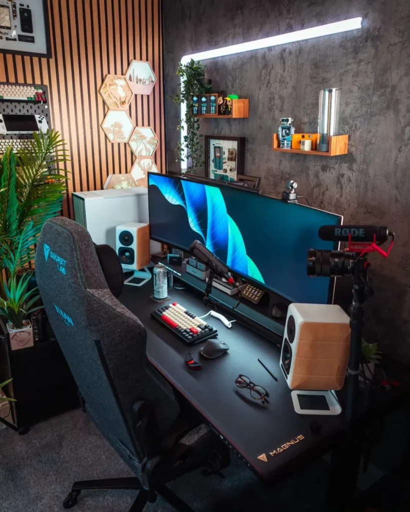 Quarto Gamer Rústico e Moderno