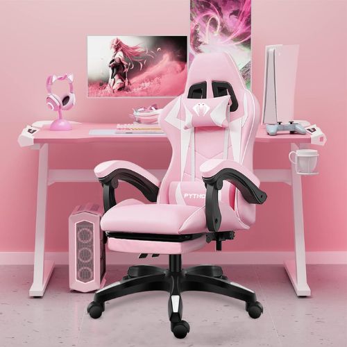 Cadeira Ergonômica Gamer (Rosa)