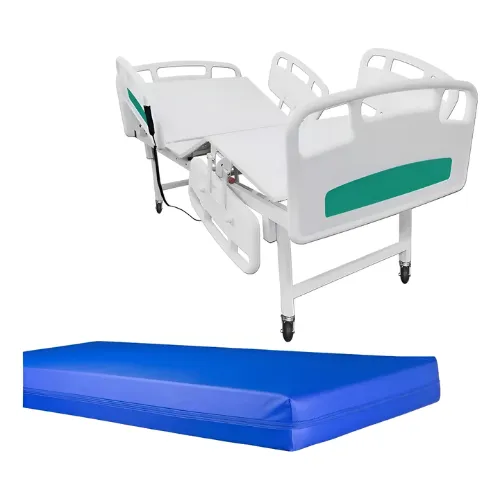 Cama Hospitalar Motorizada Com Frete E Colchão Branco