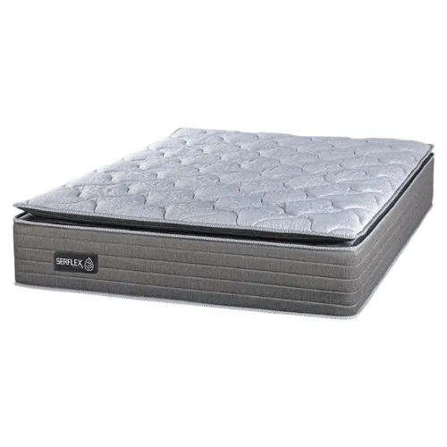 Colchao Porto 1,93cm X 2,03cm X 0,33cm Cinza Claro Hi Cinza Claro 