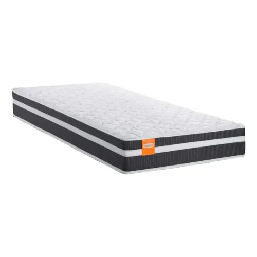 Colchão Solteiro Molas Qatar 88x188x22cm Branco Preto Brancopreto 